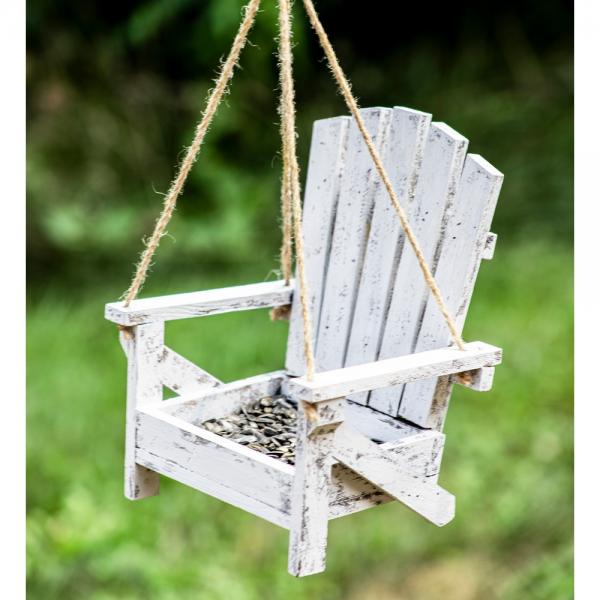 Wooden Lawn Chair Bird Feeder