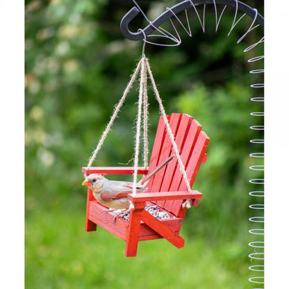 Wooden Lawn Chair Bird Feeder