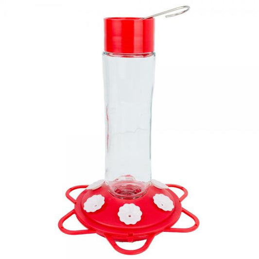 Glass Bottle 10oz Hummingbird Feeder