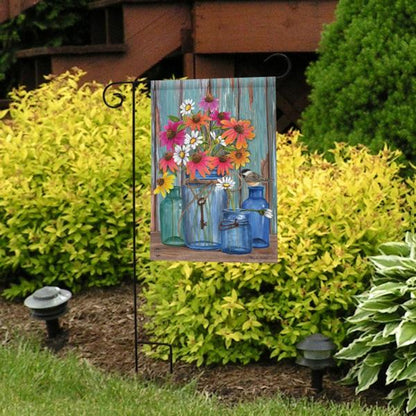 Farm Fresh Flowers Garden Flag