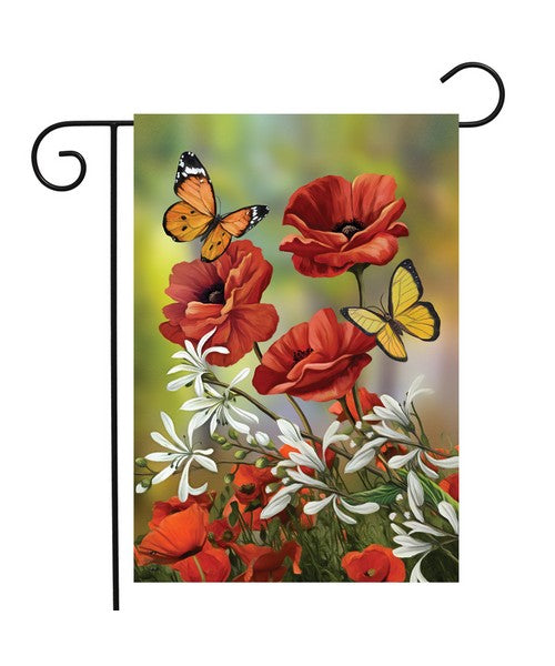 Hello Spring Butterflies Garden Flag