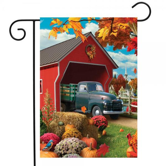 Harvest Bridge Garden Flag