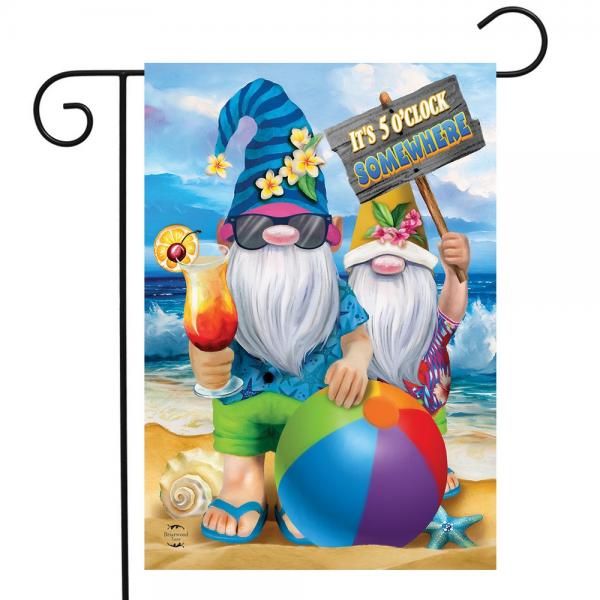 Summer Gnomes Garden Flag