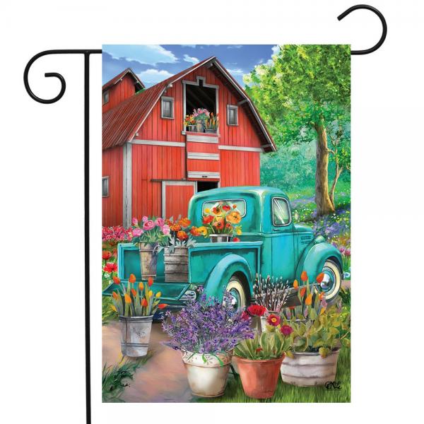 Farm In Spring Garden Flag