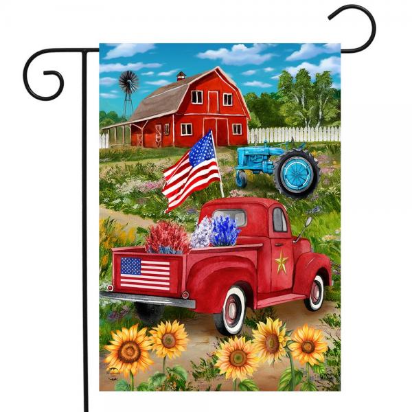 Land of the Free Garden Flag