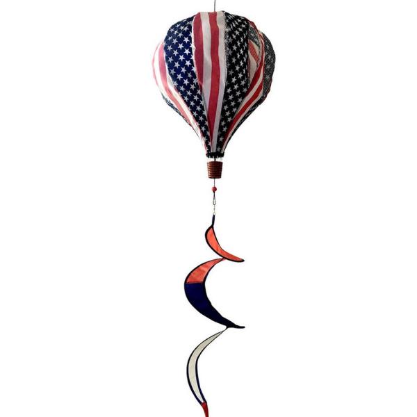 Deluxe Red, White, & Blue Hot Air Balloon Spinner