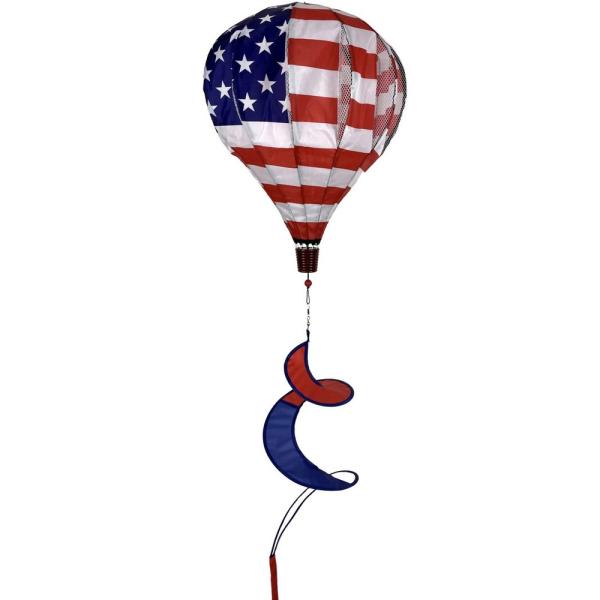 American Flag Hot Air Balloon Wind Twister