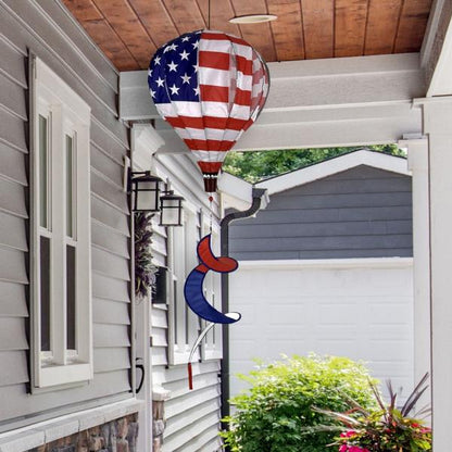 American Flag Hot Air Balloon Wind Twister