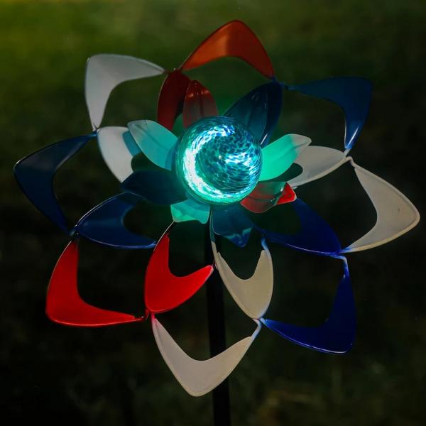 Patriotic Glow in the Dark Pinwheel