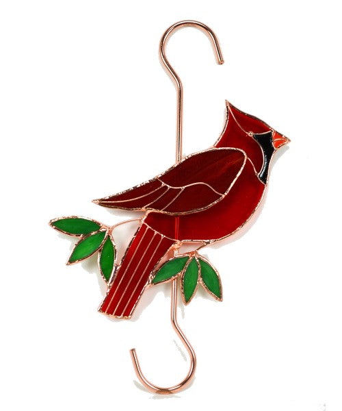 Stained Glass Cardinal Hook