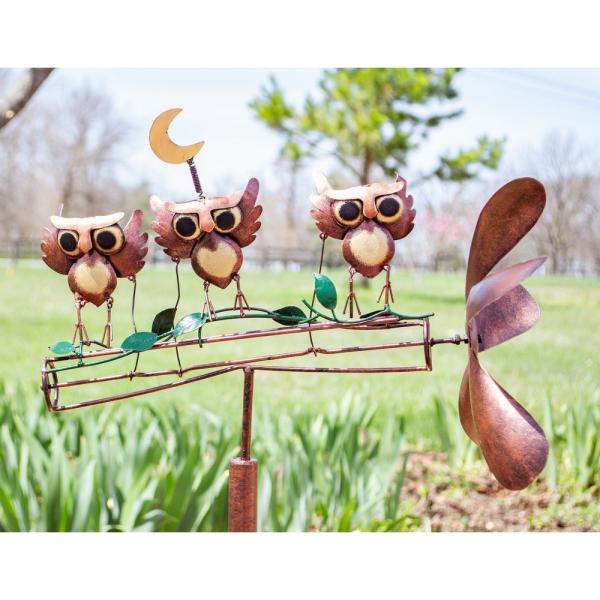 Dancing Owls Whirligig