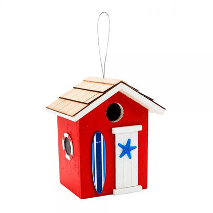 Nautical Red Birdhouse