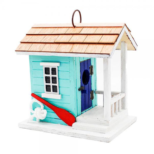 Teal Blue Nautical Birdhouse