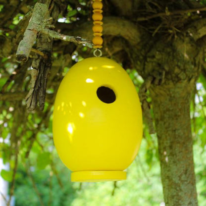 Yellow Egg Bird House