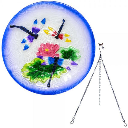 Dragonfly Hanging Bird Bath 18"