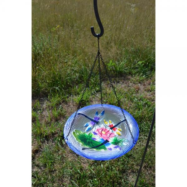 Dragonfly Hanging Bird Bath 18"