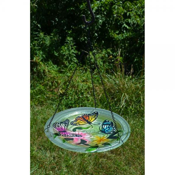 Butterfly Hanging Bird Bath 13"