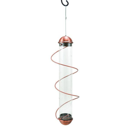 17in. Copper Spiral Thistle Feeder