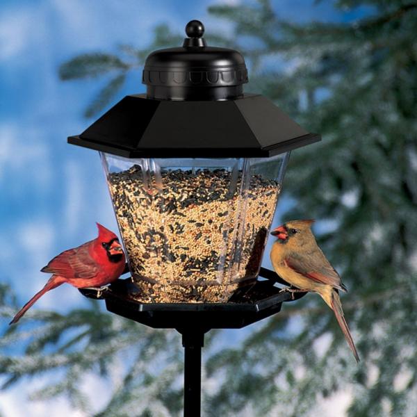 Coach Lamp Bird Feeder with 6ft Steel Pole